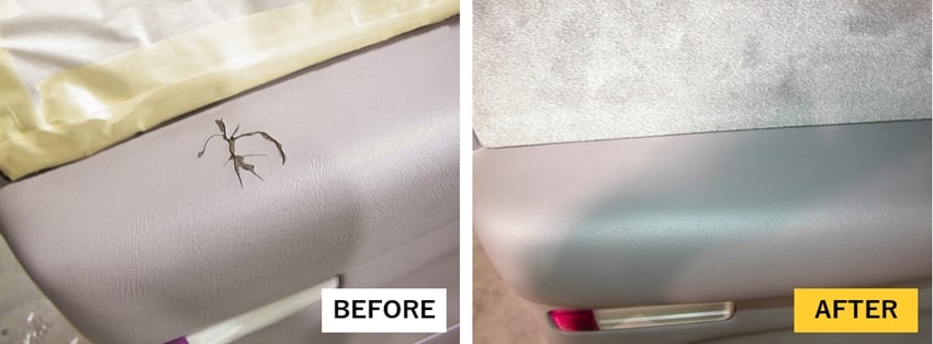 ドアトリム　内張り傷　割れ