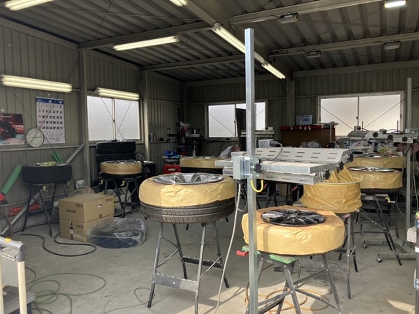 ホイール塗装ブース